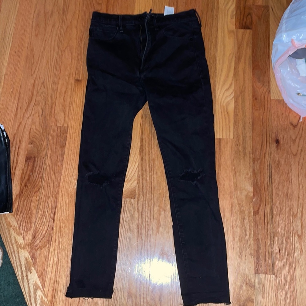 Abercrombie black skinny jeans